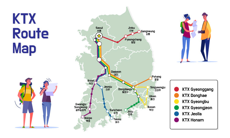 【KORAIL PASS】韓国KTX乗り放題コレールパス乗車券 [SP_372]